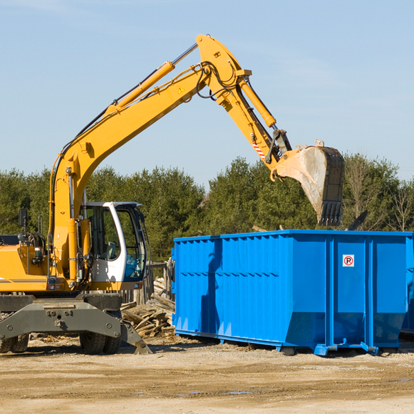 are there any restrictions on where a residential dumpster can be placed in Sharon